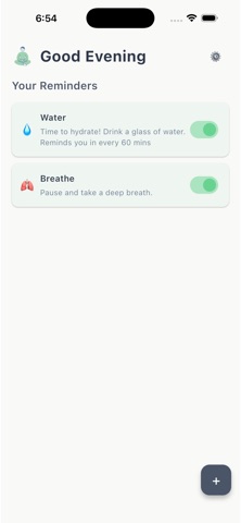 Calmy - Self Care Reminder Screenshot 1 of 4