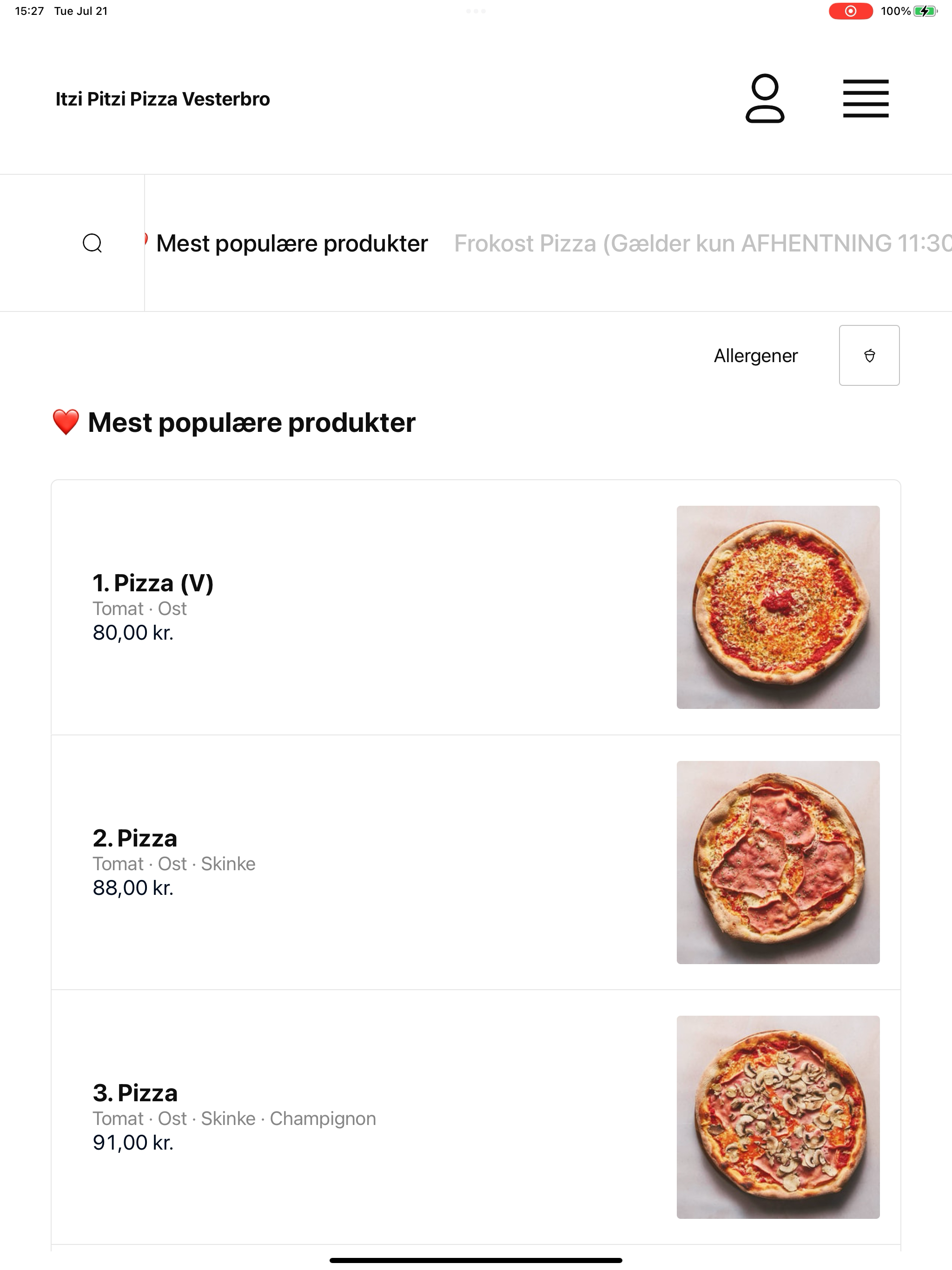 Itzi Pitzi Pizza Vesterbro screenshot 14