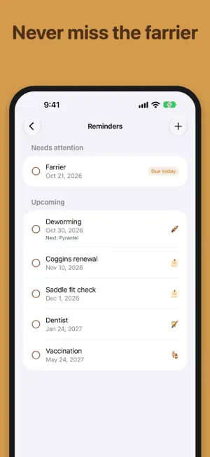 Hoofprint: Horse Care Diary screenshot 4