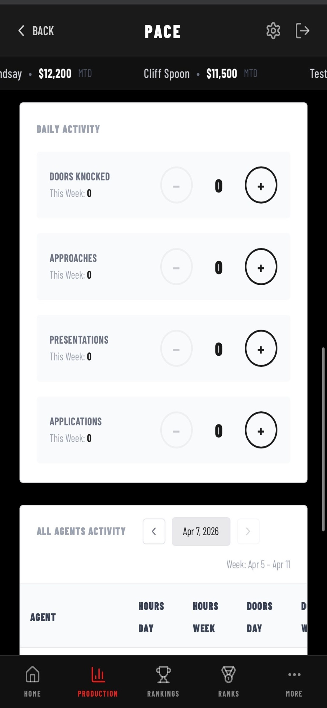 PACE Metrics screenshot 4