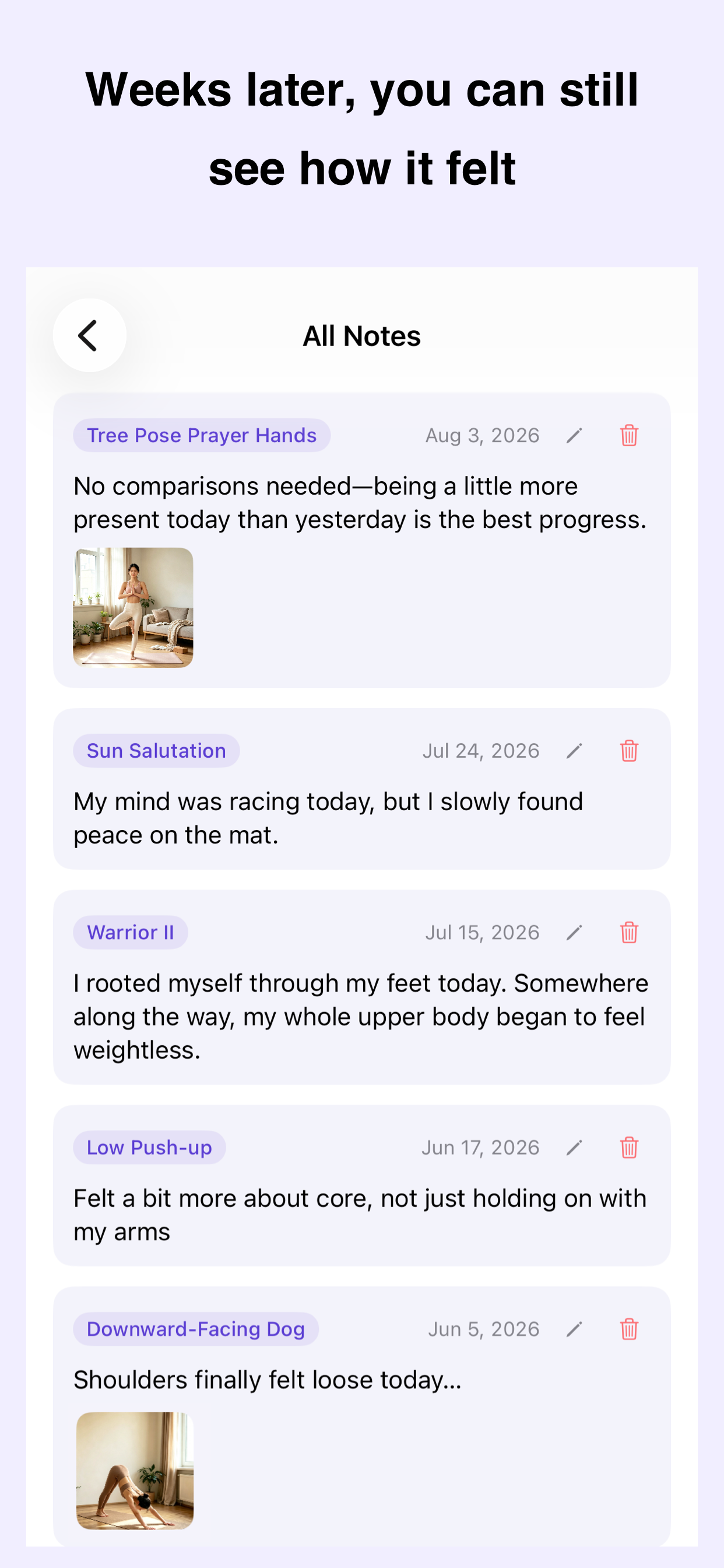 Heartful Yoga:Practice Journal screenshot 3