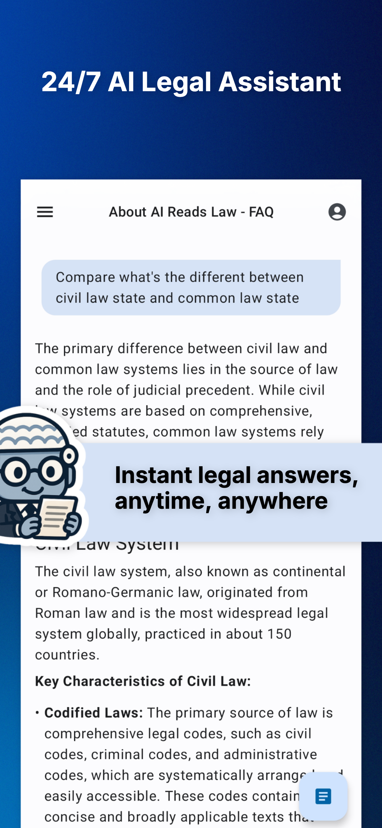 AI Reads Law: Legal Assistant