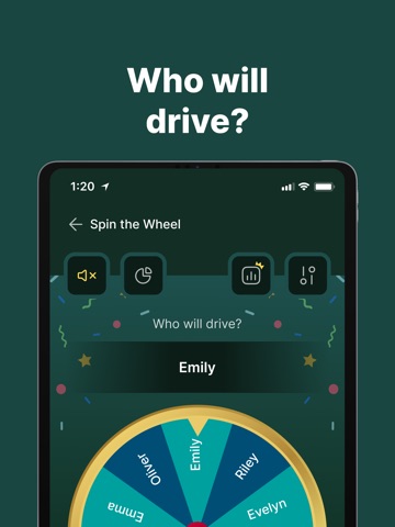 Wheel of Names - Twirly iPad screenshot
