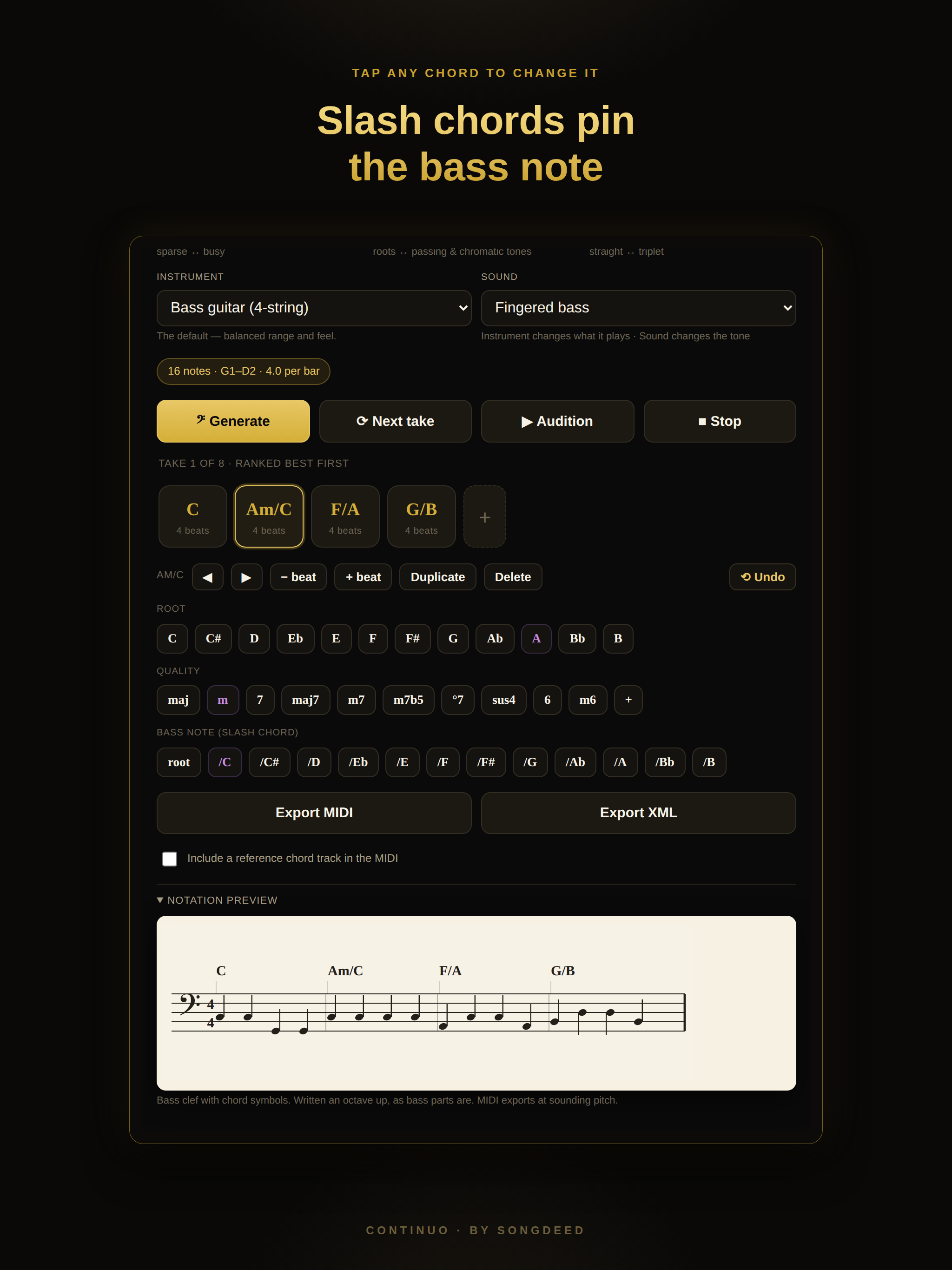 Continuo: Bassline Maker screenshot 6