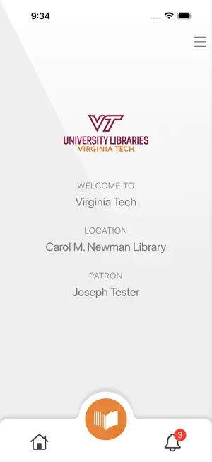 Virginia Tech Library Checkout screenshot 1