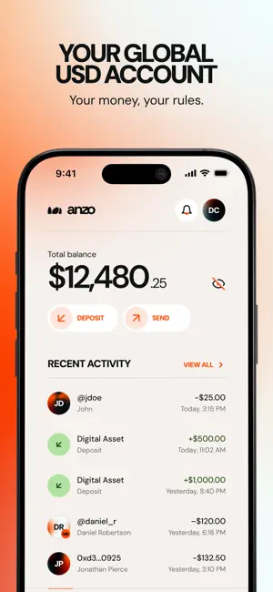Anzo: Digital Money App screenshot 1