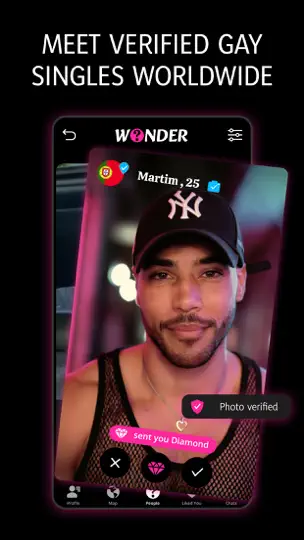 Screenshot von Wonder: Schwulen Dating App auf dem iPhone 3