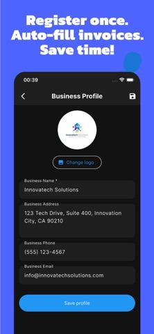 Simple Invoice Pro creator Screenshot 5 of 5