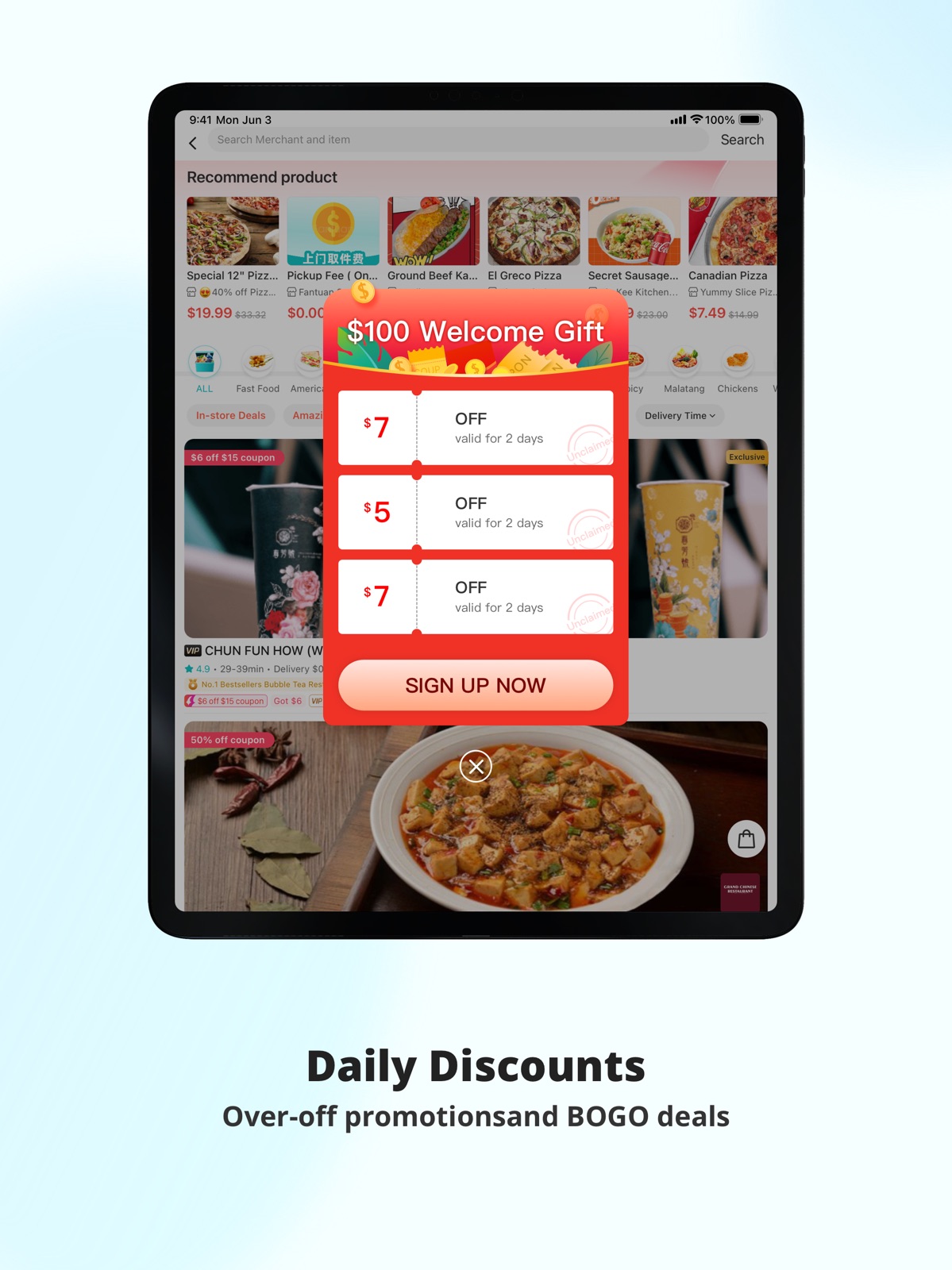 Fantuan Delivery - 饭团外卖 ipad screenshot 1
