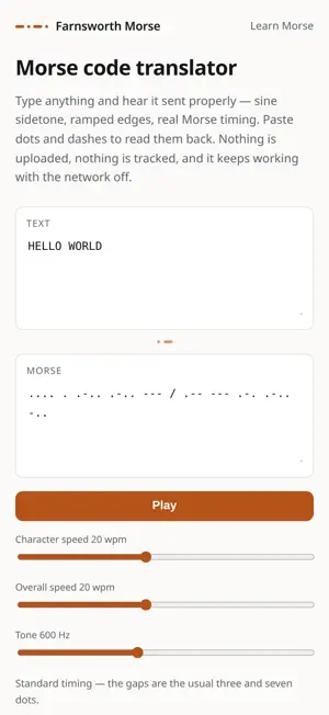 Farnsworth Morse screenshot 1