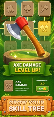 Wood Chop: Lumberjack Tycoon iPhone screenshot