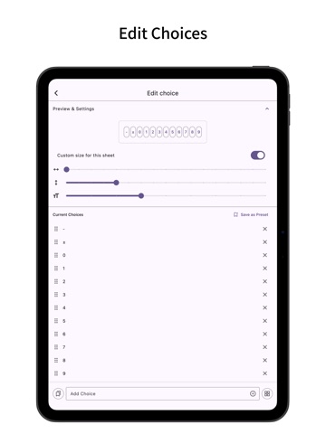 MarkSheet: answer sheet iPad screenshot