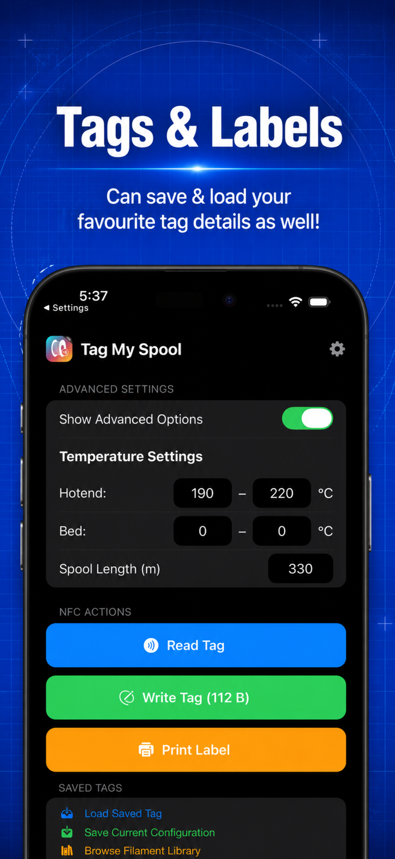 Tag My Spool – NFC Filament screenshot 5