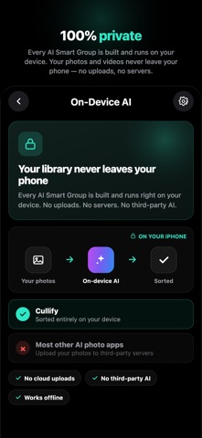 Photo Organizer: Cullify iPhone screenshot