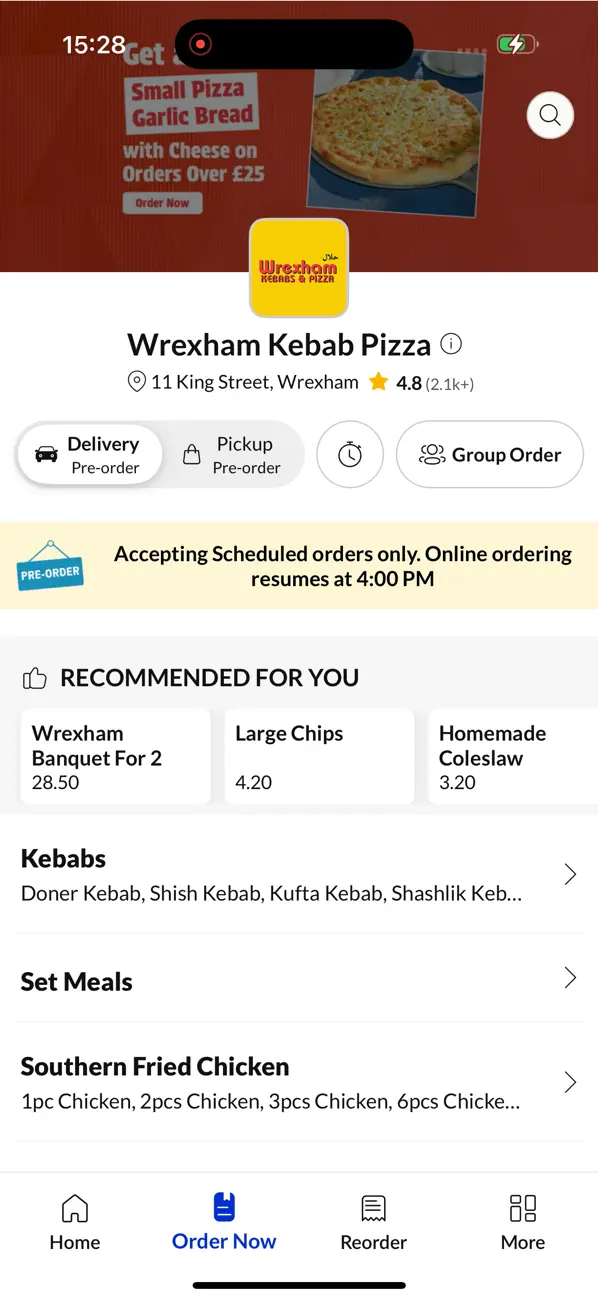 Screenshot #2 pour Wrexham Kebab Pizza.