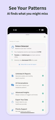 HeadSense: Migraine Tracker Screenshot 3 of 6