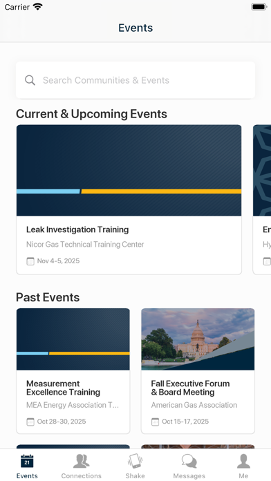 MEA Learning Events iPhone screenshot 2 - Business app