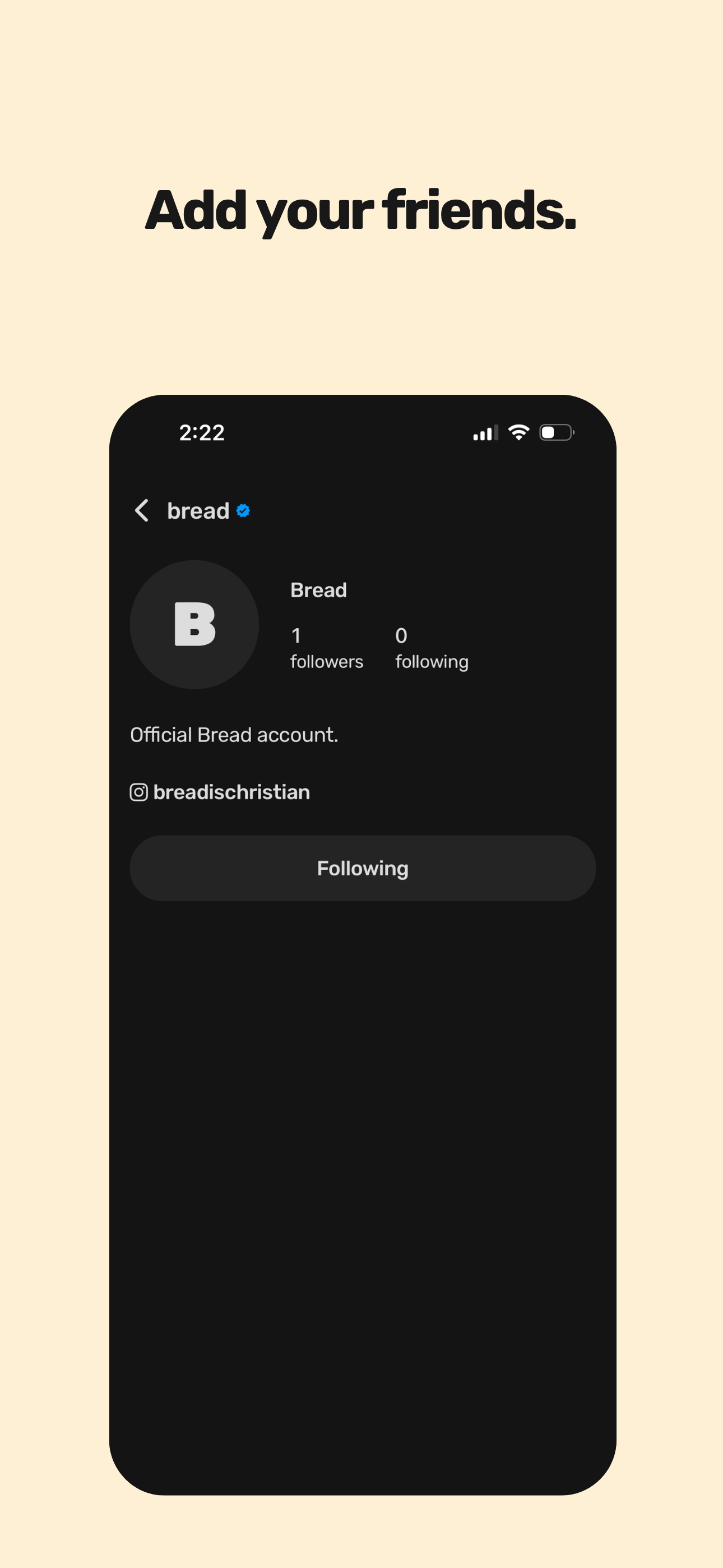 Bread - Bible but social.