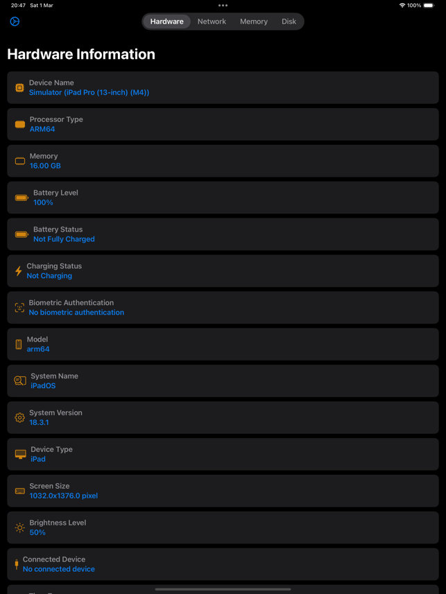 ‎Device System Services Screenshot