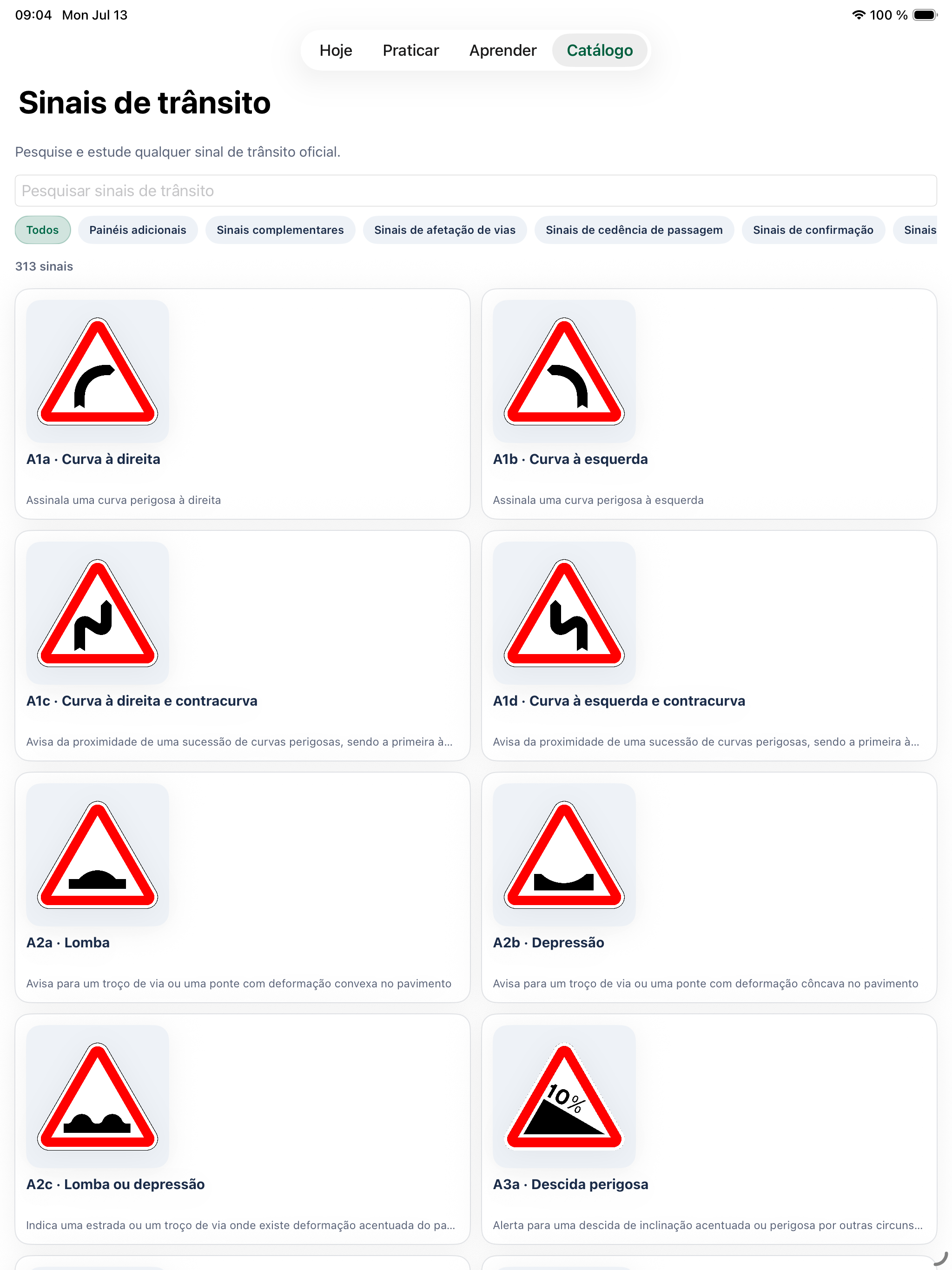 Sinais de Trânsito PT - Código screenshot 12