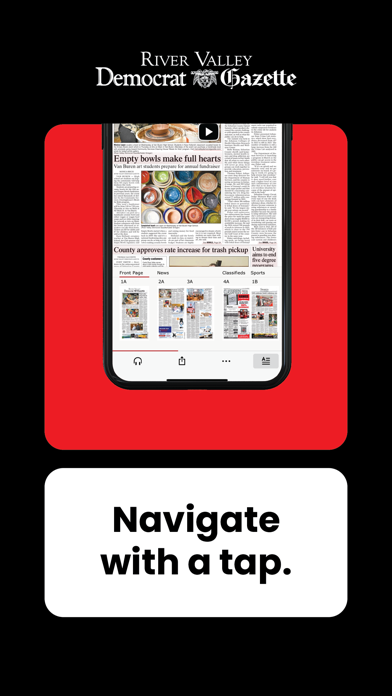 River Valley Democrat-Gazette Screenshot