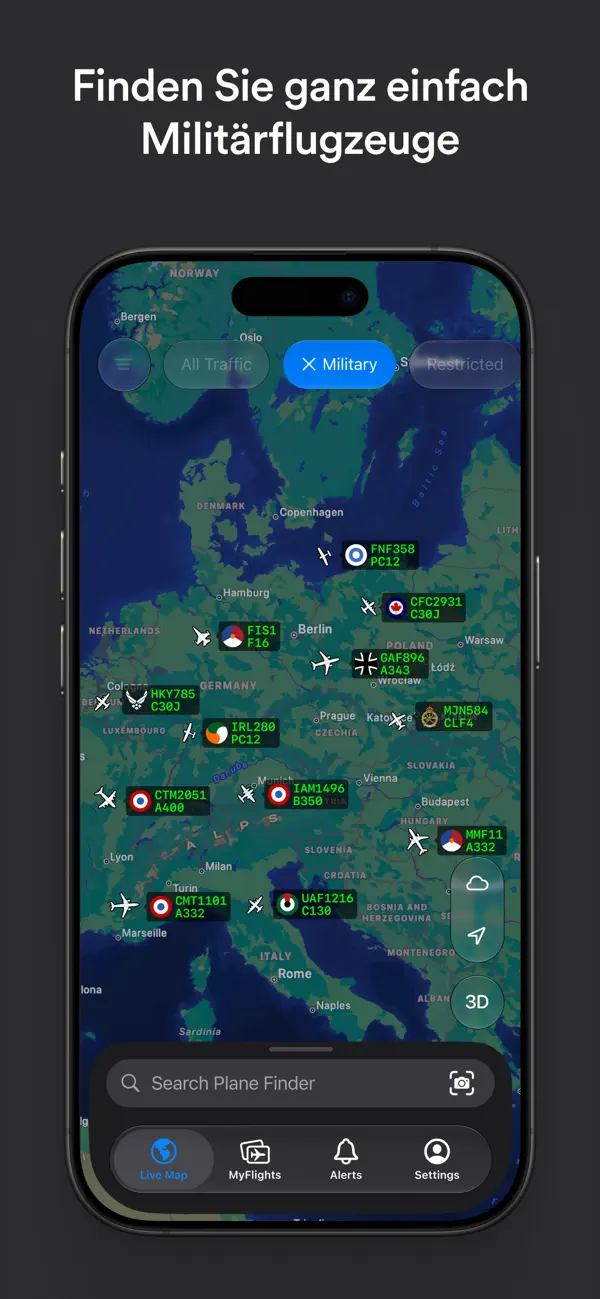 Plane Finder ⁃ Flight Tracker iPhone App Screenshot 8 – Reisen