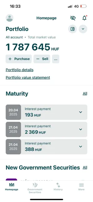 MobilKincstár screenshot 2