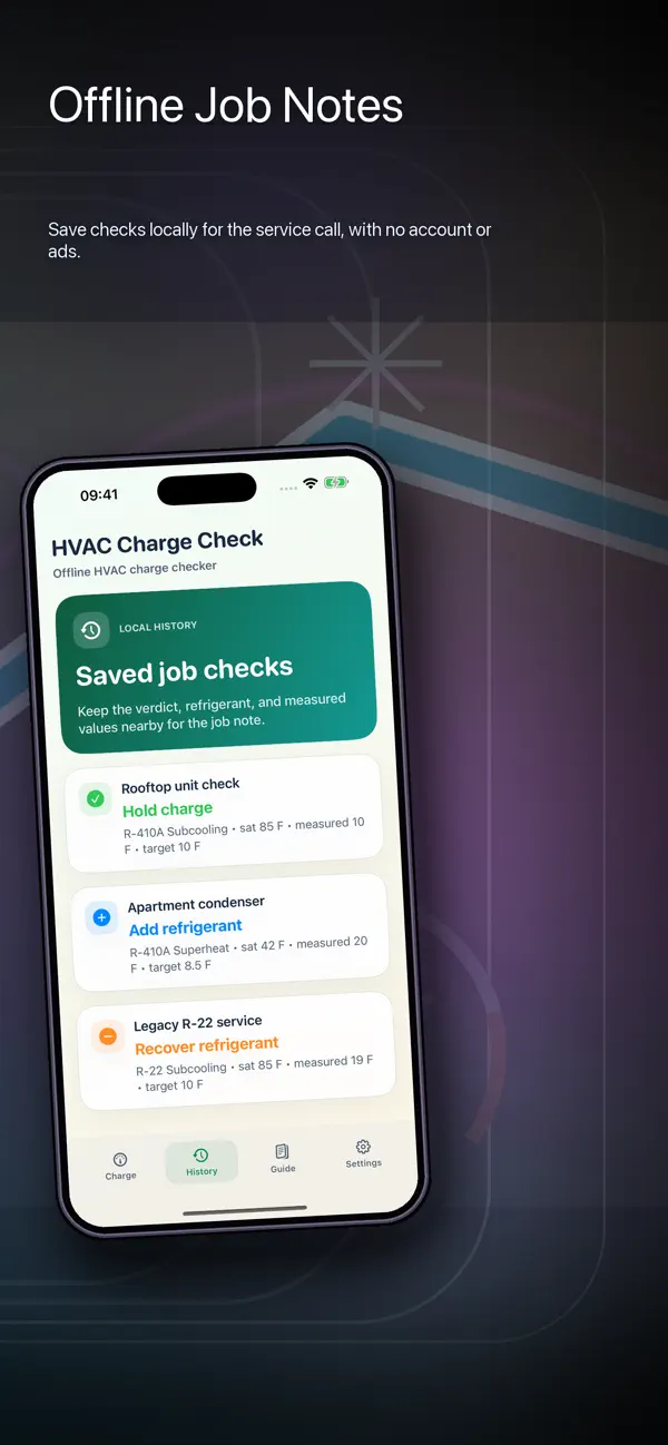 Screenshot #3 pour HVAC Charge Check