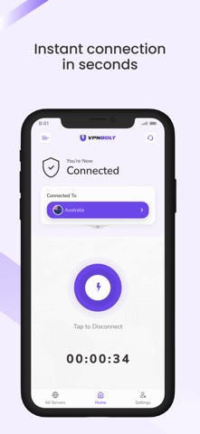 VPNBolt iPhone screenshot