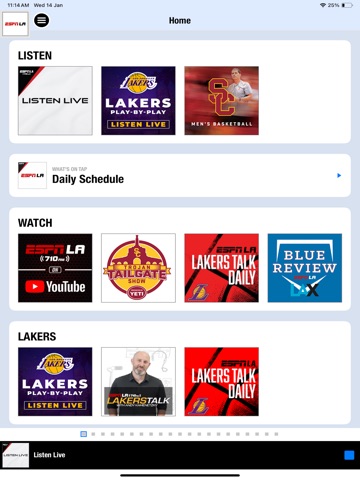 ESPN LA iPad screenshot