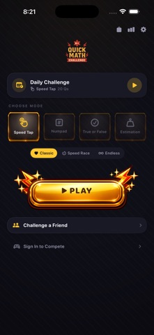 Quick Math Challenge! Screenshot 2 of 3