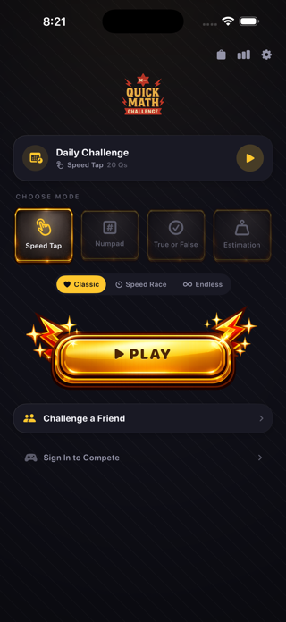 Quick Math Challenge! Screenshot 2 of 3