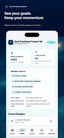 Quit Smoking Tracker SB Screenshot 2 of 4