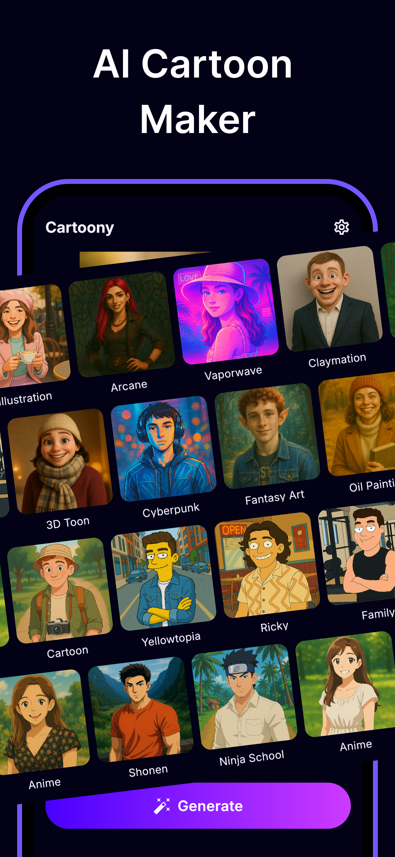 Cartoony: Cartoon Photo Editor