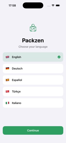 Packzen: Packing Checklist Screenshot 1 of 4