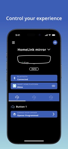 HomeLink® app screenshot
