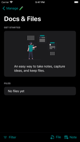 Manage: Tasks, Docs & Events screenshot
