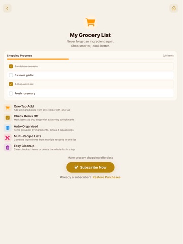 Snapshot Recipes ipad screenshot 4