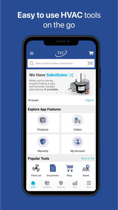 TEC Excelsior HVAC Pro+ Screenshot