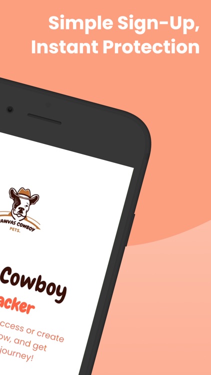 Canvas Cowboy Pet Tracker