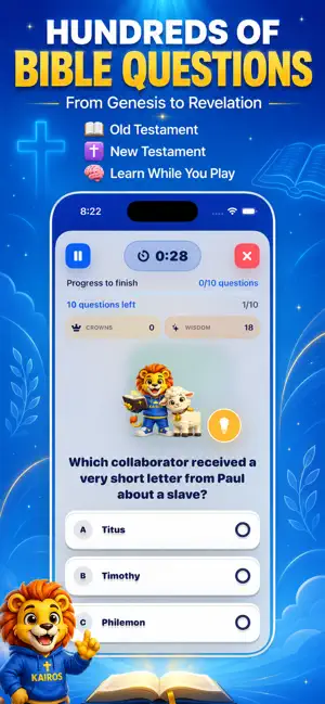 Kairos: Bible Trivia Quiz screenshot 2