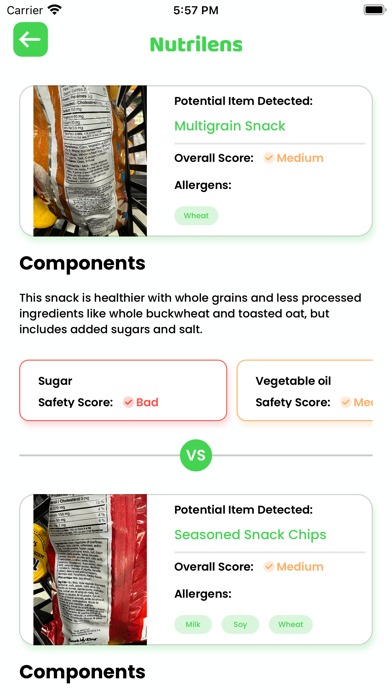 Nutrilens AI Screenshot