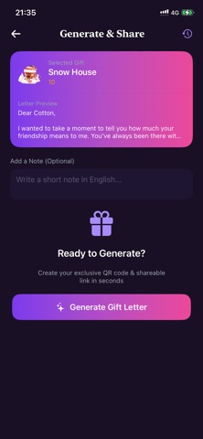 GiftLetter-Send Gift Letters Screenshot 5 of 5
