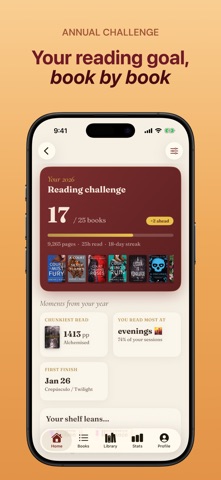 SlowRead: Book Tracker & TBR iPhone screenshot