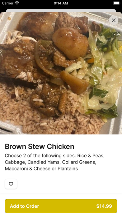 Mama's Caribbean Grill iPhone screenshot 4 - Food & Drink app