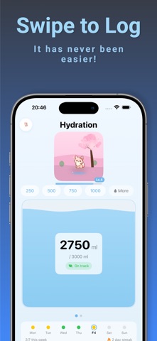 Hydraty: Water Tracker Screenshot 1 of 7
