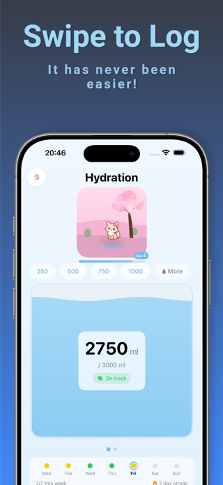 Hydraty: Water Tracker Screenshot 1 of 7