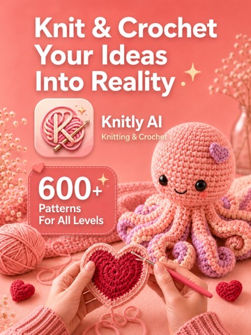 Knitly AI: Crochet & Knitting iPad screenshot