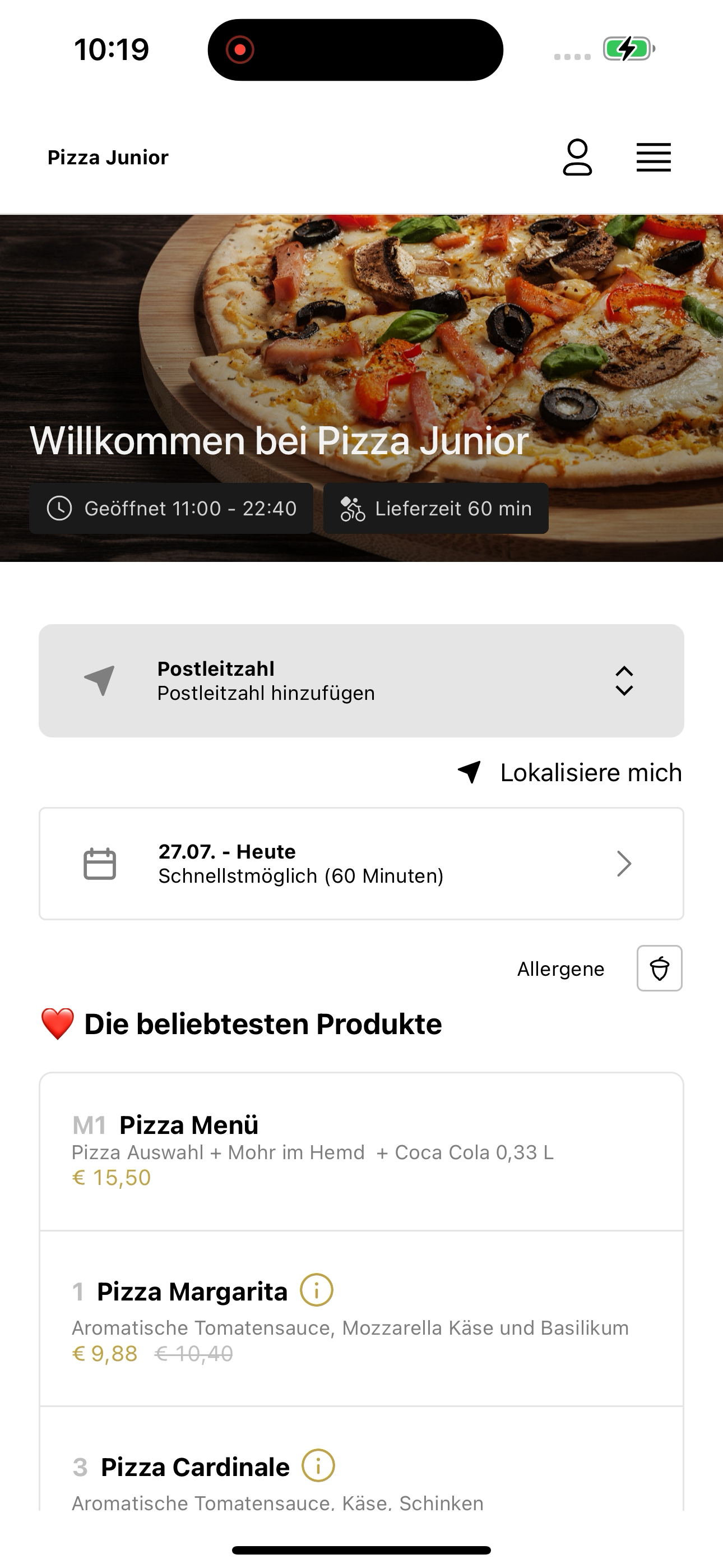 Pizza Junior Wien screenshot 6