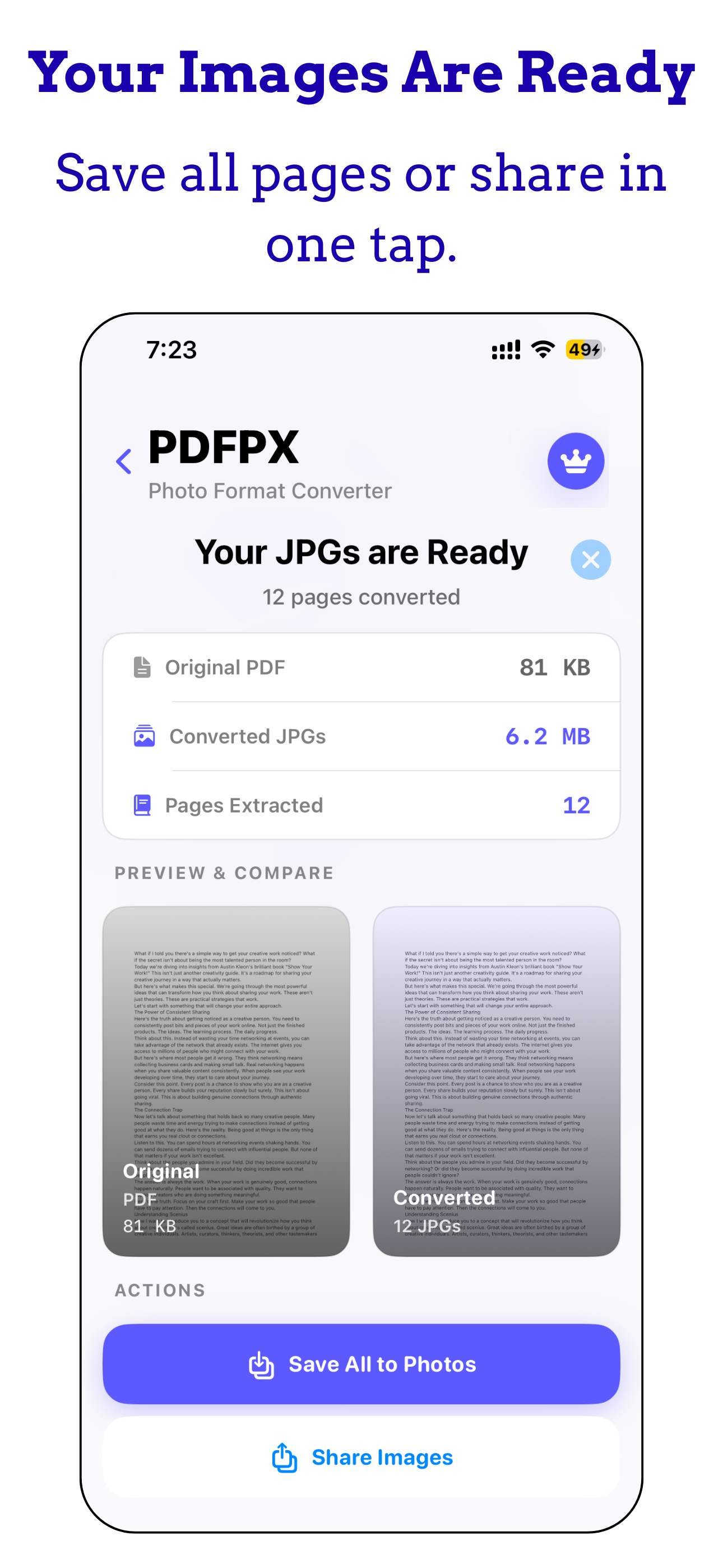 Convert PDF to JPG: PDFPX screenshot 5